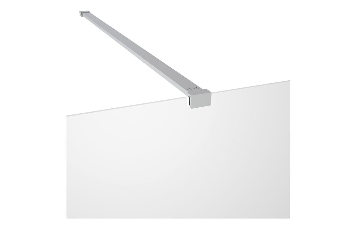 Iconix 1400mm Wetroom Panel & Support Bar - Chrome DIEWP1414