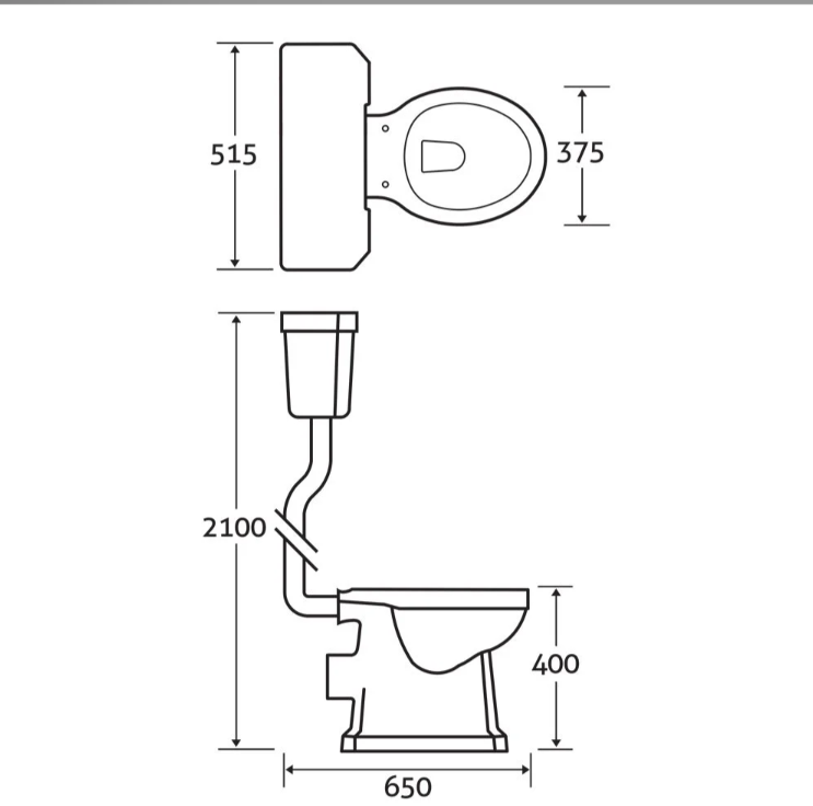 Elizabeth Low Level Traditional Toilet