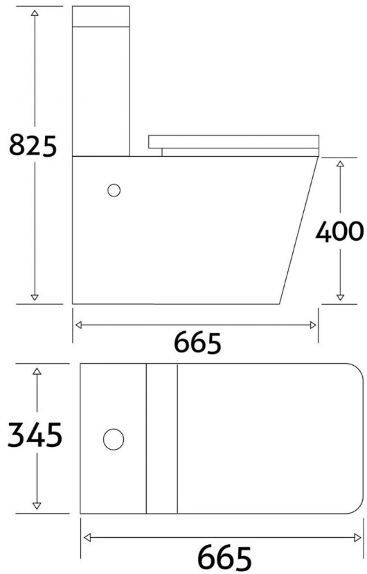 Elsa Close Coupled Toilet with Soft Closing Seat