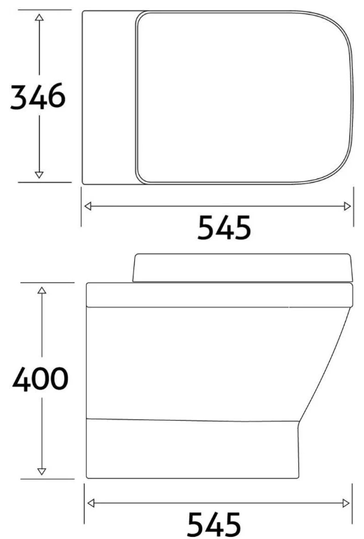 Jodie Back To Wall Toilet & Soft Close Slim Seat