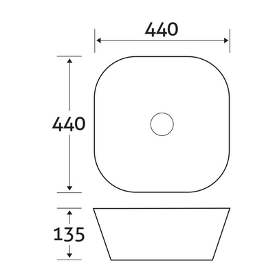 Logan Countertop Ceramic Basin