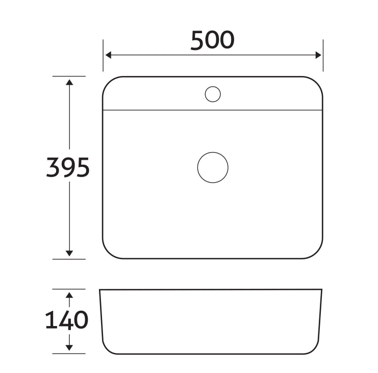 Grace Countertop Ceramic Basin