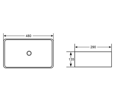 Maverick Countertop Ceramic Basin