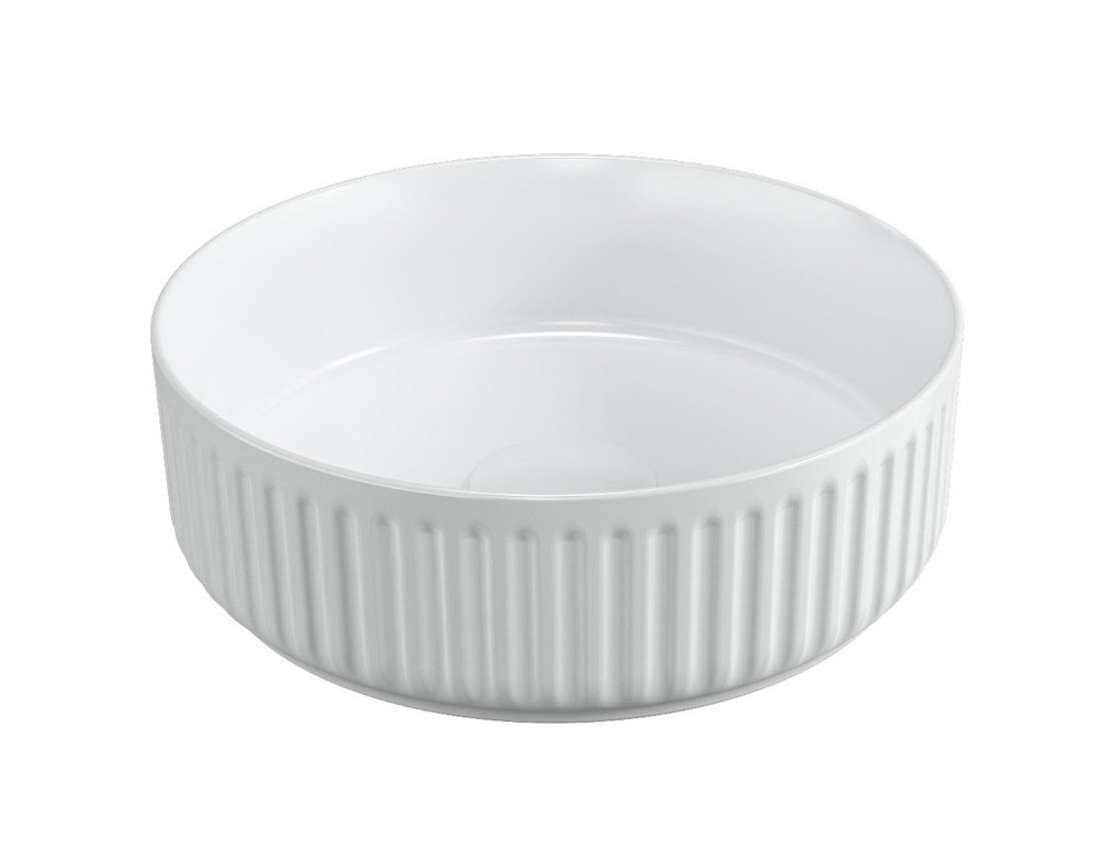 Michelle Ribbed Round Countertop Basin N23