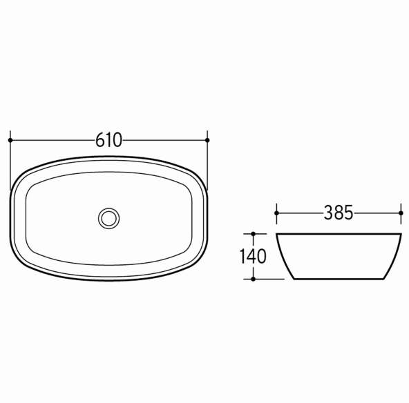 Arkadelphia Countertop Ceramic Basin