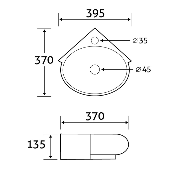 Lovegood Round Corner Basin
