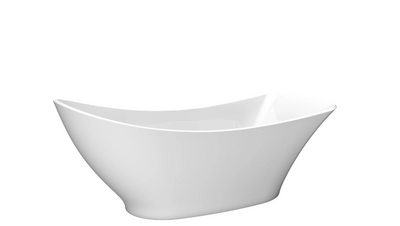 Leo White Freestanding Acrylic Bath - 1750x750mm