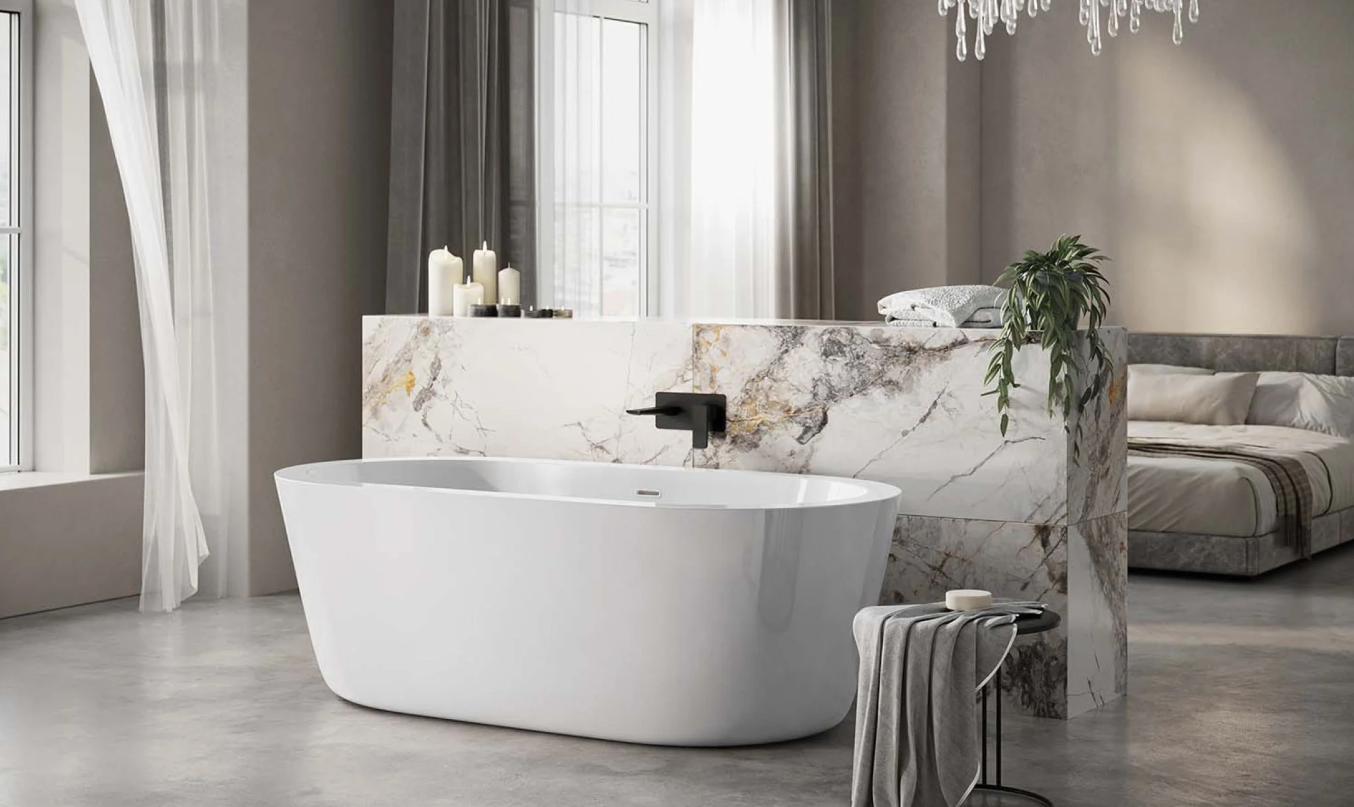 Karen Freestanding Acrylic Bath - 785x1670mm