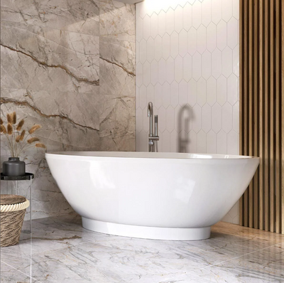 Lilo Modern Freestanding Acrylic Bath - 1700x790mm