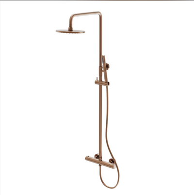 Ellie Round Thermostatic Shower Pack - Brushed Bronze N24