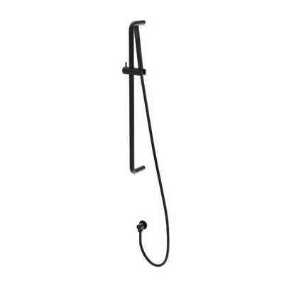 Ellie Round Shower Slide Rail Kit - Matt Black N24