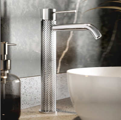 Chelsea Textured Tall Basin Tap N24 - Chrome