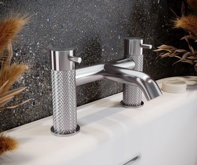 Chelsea Textured Bath Filler Tap N24 - Chrome