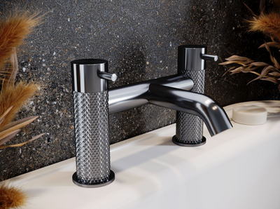 Chelsea Textured Bath Filler Tap N24 - Gunmetal