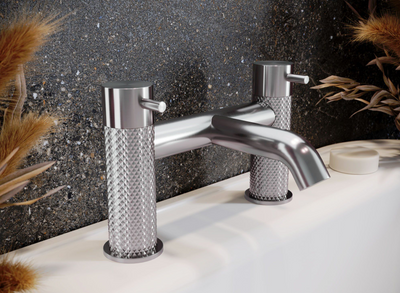 Chelsea Textured Bath Filler Tap N24 - Nickel