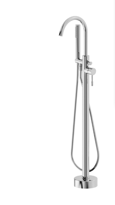 Ellie Floor Standing Bath Shower Mixer - Chrome N24
