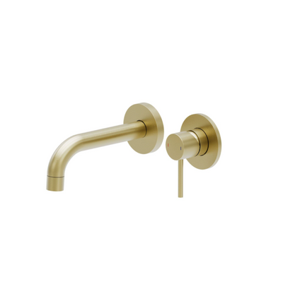 Ellie Wall Mounted Basin Mixer Tap - Brushed Gold N24