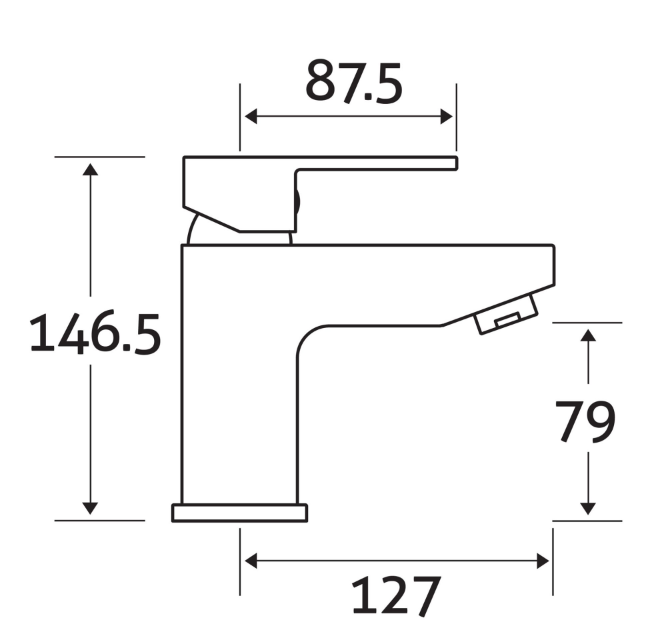 Cubus Basin Mixer Tap