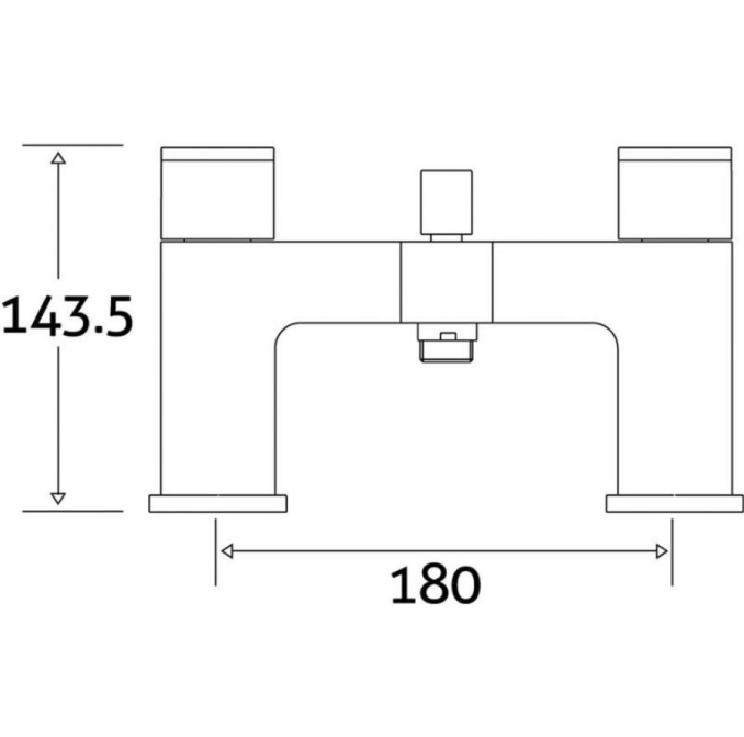 Cubus Bath Shower Mixer Tap