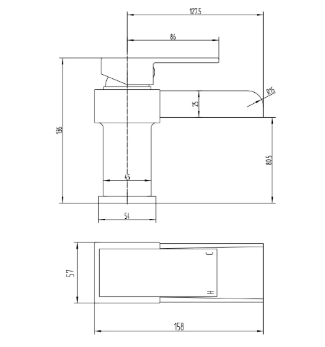 Egypt Waterfall Basin Mixer Tap