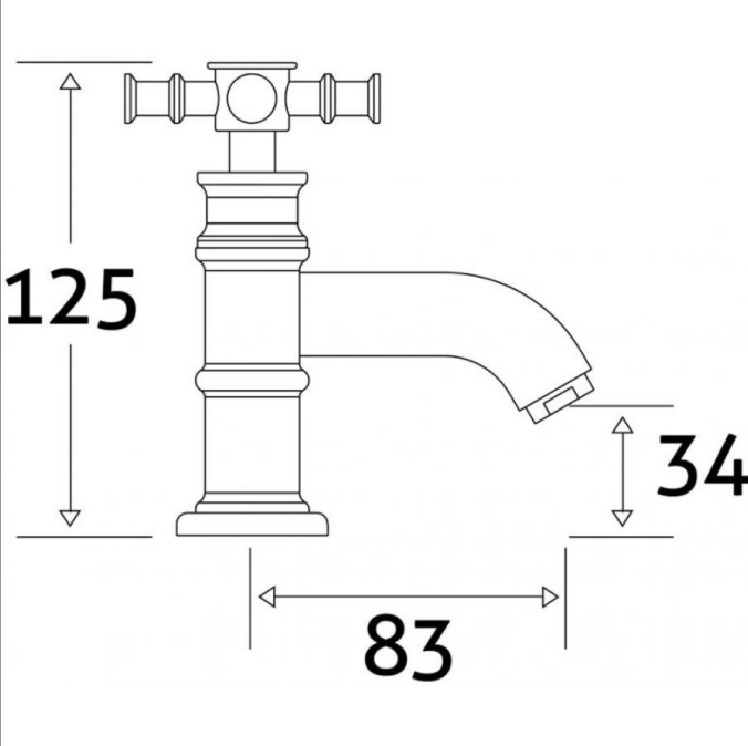 Maide Pair of Basin Pillar Taps