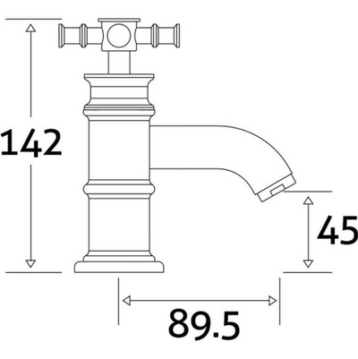 Maide Pair of Bath Pillar Taps