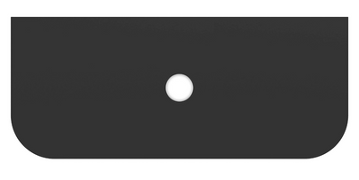 Jack 1000mm Ribbed Floorstanding Vanity Unit with Doors in Charcoal with Black Worktop N23