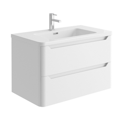 Eon Wall Hung 800mm Vanity Unit in Matt White