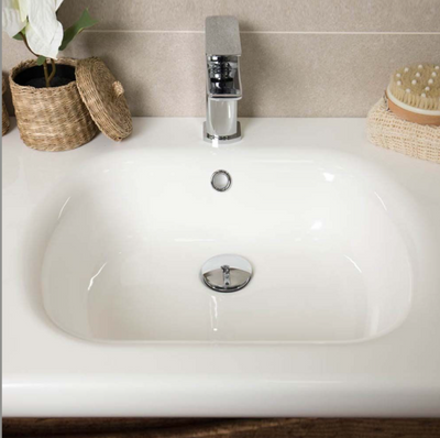 Montana 600mm Wall Hung Vanity Unit in Rosewood & Link Resin Basin