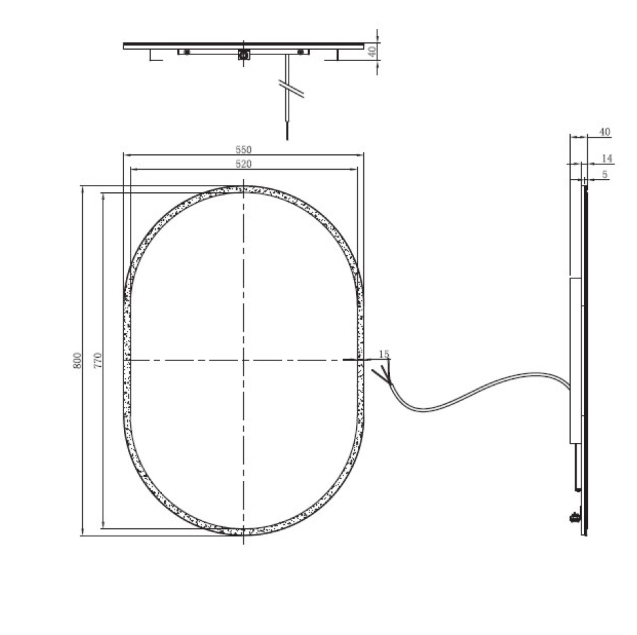 Ava LED Mirror
