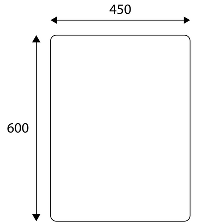 May Rectangle Mirror 450x600mm