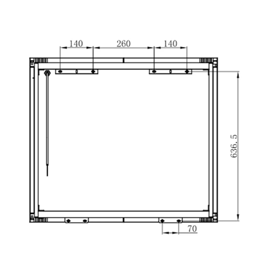 Thea LED Mirrored Bathroom Wall Double Door Cabinet 800mm - Silver