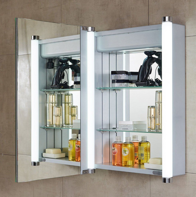 Esme 500mm Single Door LED Mirrored Cabinet