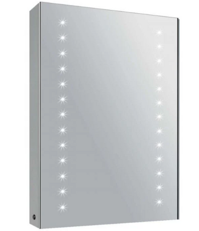 Violet LED Mirrored Cabinet 500mm