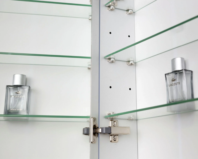 Violet LED Mirrored Cabinet 500mm