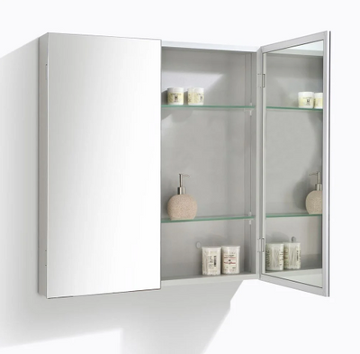 Aurora 600mm Double Door Mirrored Cabinet