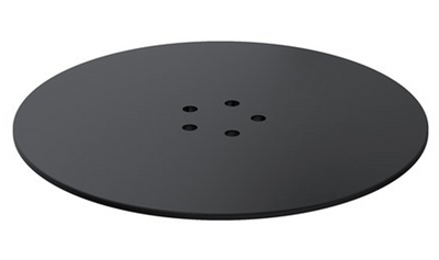 90mm Brass Shower Waste Cover - Matt Black N24