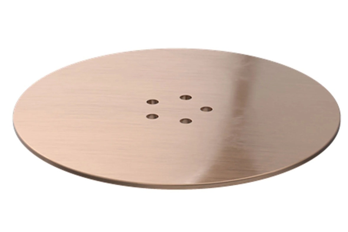 90mm Brass Shower Waste Cover - Copper N24