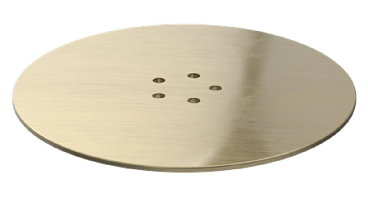 90mm Brass Shower Waste Cover - Brushed Gold N24