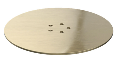 90mm Brass Shower Waste Cover - Brushed Gold N24