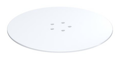 90mm Brass Shower Waste Cover - Matt White N24