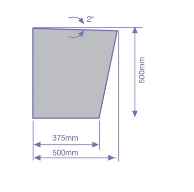 Wetroom Seating Kit - Square Edge