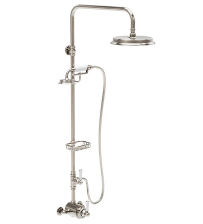 William Traditional Thermostatic Shower Pack - Brushed Nickel N24