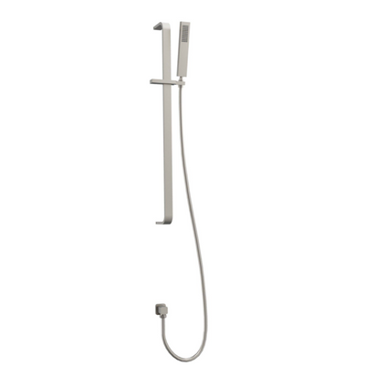 Marge Square Slide Rail Shower Kit- Brushed Nickel N24