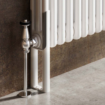 Nevada White Double Horizontal Column Radiator - 300x1370mm
