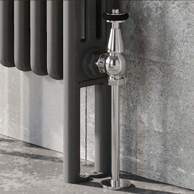 Nevada Grey Double Horizontal Column Radiator - 300mm