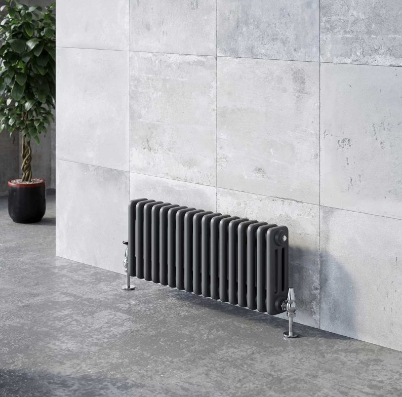 Nevada Quadruple Horizontal Column Radiator - 300x785mm - Grey