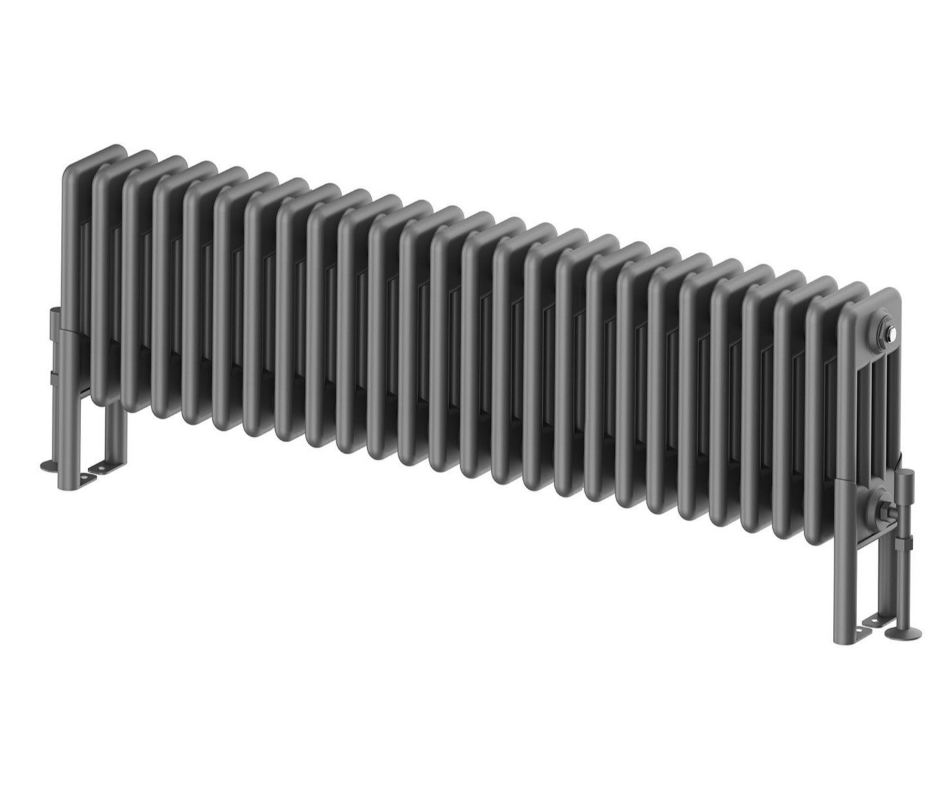 Nevada Quadruple Horizontal Column Radiator - 300x1190mm - Grey