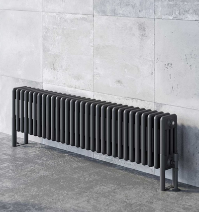 Nevada Quadruple Horizontal Column Radiator - 300x1370mm - Grey