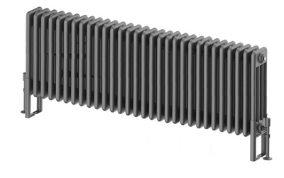 Nevada Quadruple Horizontal Column Radiator - 400x1370mm - Grey